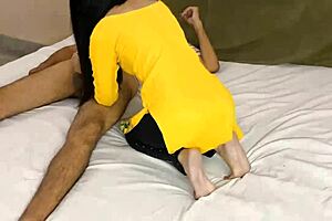 Punjabi hot stepmom's naughty family sex with Hindi audio