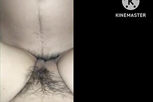 woman views thai sweaty guy pleasuring her intensely in bedroom with brunette homemade tits