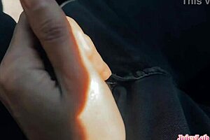 stepsis jerked my cock while driving