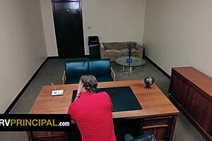 corrupt vice principal caught embezzling, her ass and pussy on the line!