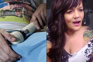 a woman with big natural tits and ass changes clothes showing different looks