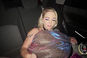 rome major fucks stunning blonde nympho in the car