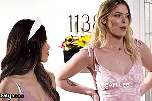 Girlsway Emily Willis & Vina Sky Are Willing To Do Anything With This Cougar For Collegetrip