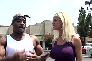 Fucking big tits American mom with big cock in anal.