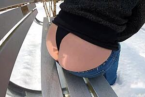 Arctic Milf Flashes Whaletail Ass Publicly