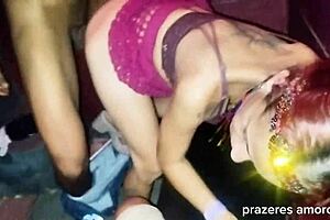 Feeling of cuckold sucking squirted pussy clean