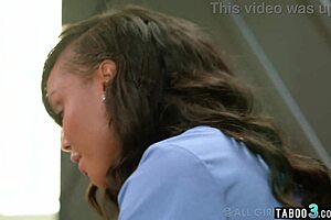 arab bbw milf gets massaged and licked by ebony lesbian august skye, feeling so relaxed yet aroused