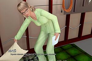 Блонда 18+ на публике показывает большие соски