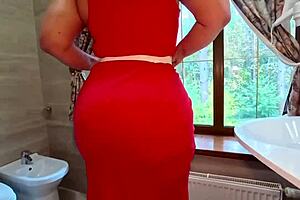 Stepmom, Big Ass Birthday Anal With Stepson Ends In Cum On Face?