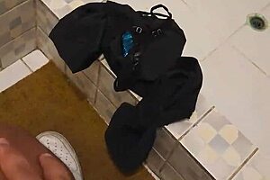 Curvy Teacher Catches Me Masturbating With Her Thong