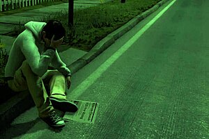 public teen blonde shows big nipples