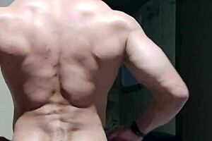 strong muscular brazilian bodybuilder assfucks mature amateur in homemade fitness session