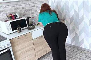 mature stepmom allowed to touch her big ass