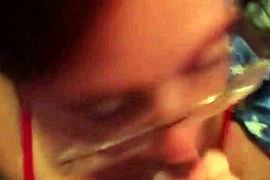 Wow, busty wife gives intense blowjob to mature husband!