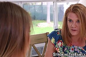 Petite teen rides her stepbrother in a casual hangout