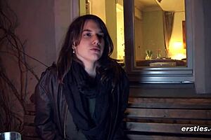 ersties sweet swiss model performs solo in front of camera