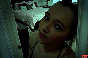 Watch this perv step dad fuck a ready teen in pov