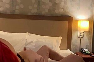 Rough hotel fuck with stranger's monster cock on petite girl