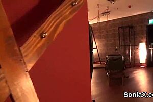 Cheating british mature lady sonia shows off her massive hooters in lingerie 😍