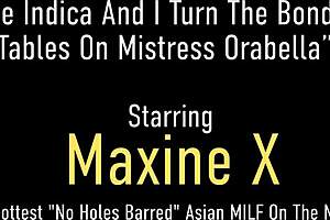maxine x orgasms in lesbian bdsm with toys and dirty talk