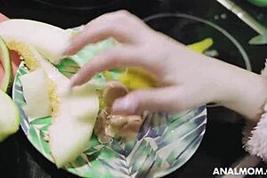 Cheating stepmom bribes stepson with anal sex.