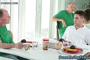 secretly giving blowjob to stepteen in the house