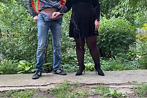 Big Ass Cougar Fulfills Male Pervert's Secret Desire