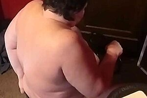 Intense Dildo Chair Orgasm With Big Ass Milf