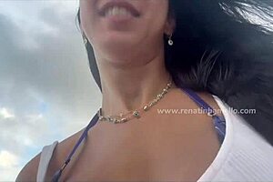 Renatinha Mello in public street scene