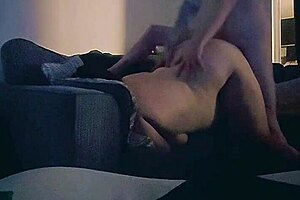 HORNY WIFE FUCKED HARD In Livingroom