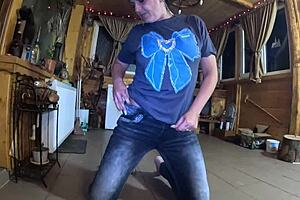 face-fucking and cum play while wearing tight jeans preview