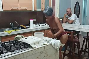 Best scenes with sexy stepsister in lingerie.