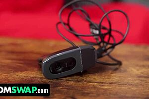 Busty milf step-moms catch stepsons spying.