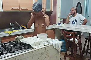 Caught my stepsister dancing sexy in kitchen, what happens next?