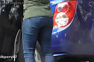 i love watching these nut busting candids with hidden cams on mature asses and tits.