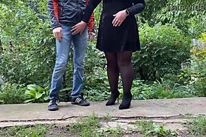 Big Ass Cougar Fulfills Male Pervert's Secret Desire