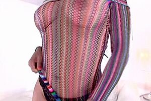 claudia valentine, latina milf with big tits, in scene with huge cock