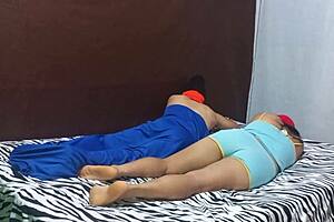 madrastra and hijastro take a bed break then a ghost joins for mischief fucking both the male and female real homemade porn 1