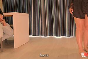 Stepmom fucks stepson in kitchen