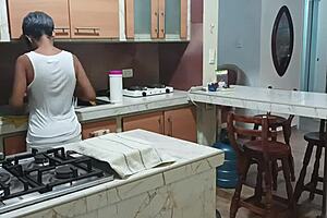 Caught my stepsister dancing sexy in kitchen, what happens next?