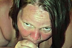 Milf Cums While Sucking Cock