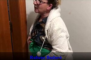 latina stepmom sees big cock in shower and fucks stepson