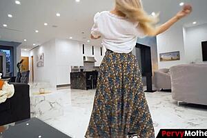 cute stepmom strips for stepson striptease