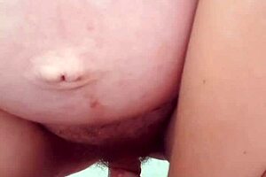 Pregnant Milf Masturbates Tits?