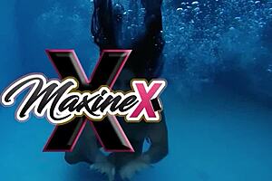 Maxine Fucks The Fattest Guy While Playing With Her Tits