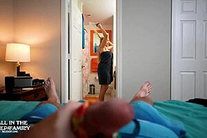 Stepmom's bikini got me horny, so she helped 😏