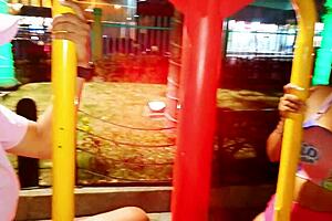 Stranger with huge tits and ass invites me for tight pussy licking in public park