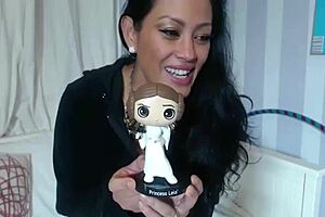 Maxine Fucks The Fattest Guy While Playing With Her Tits