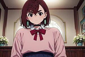 Momo Ayase lets friends fuck her raw but cum on face?