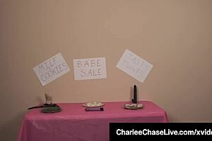 Cock-Craving Cougar Charlee Chase Craves Big Tits and Strapon in Doggystyle Threesome!